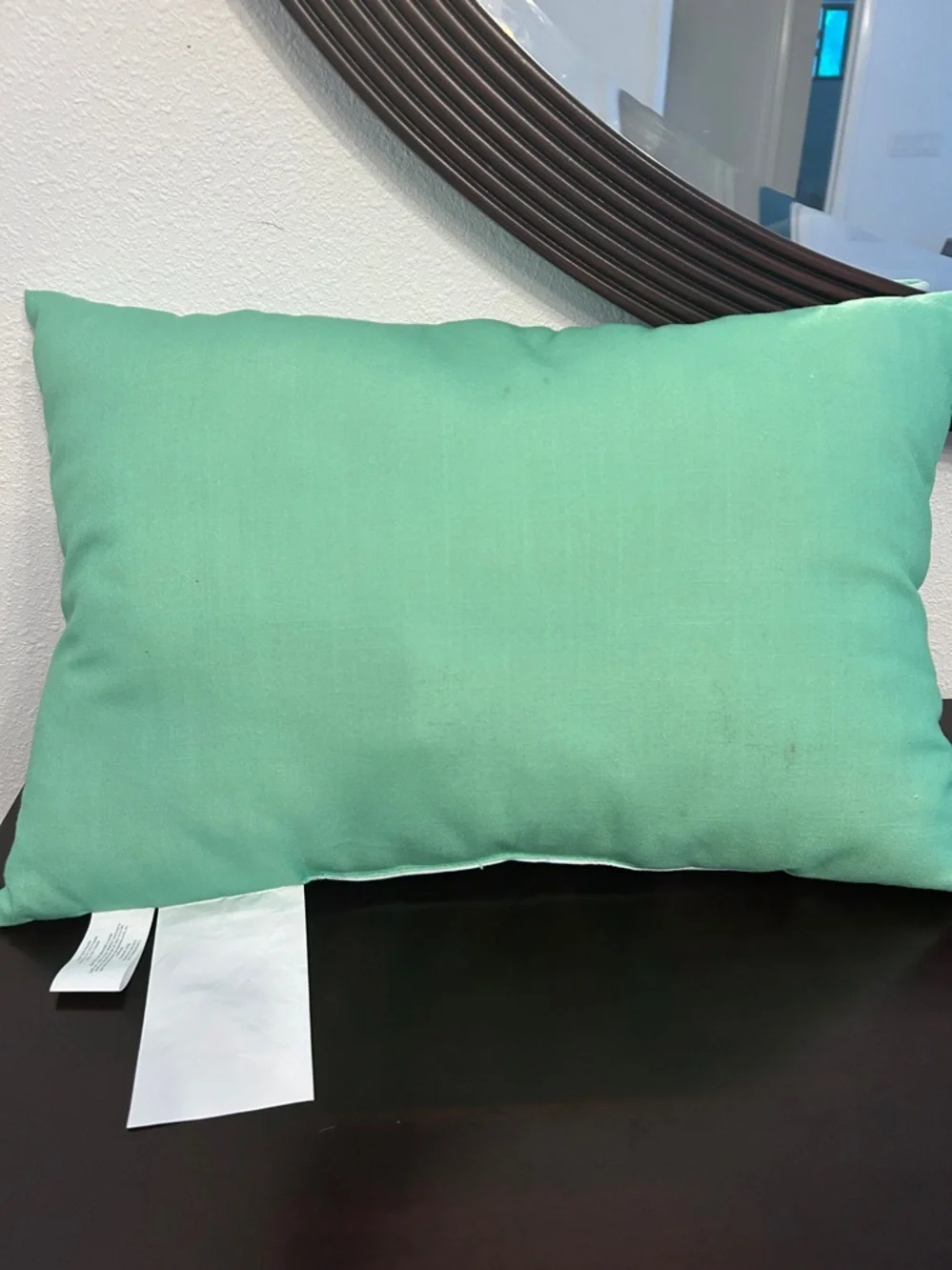 NWT St. Nicholas Aqua Beach Gnome Throw Pillow